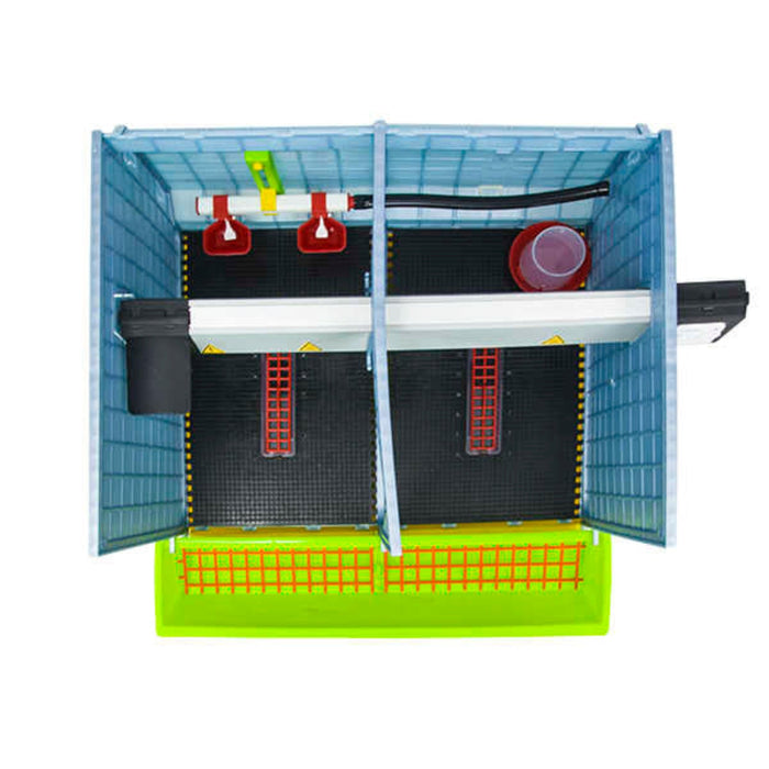 Chick Brooder - 2 Section H:15" (Starter Kit for Chickens, Turkeys, Ducks)